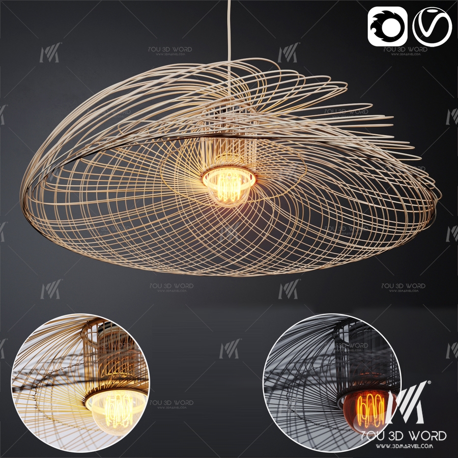Pendant lamp _ PENDANT LIGHT _ FORESTIER 2 _ corona _ vray